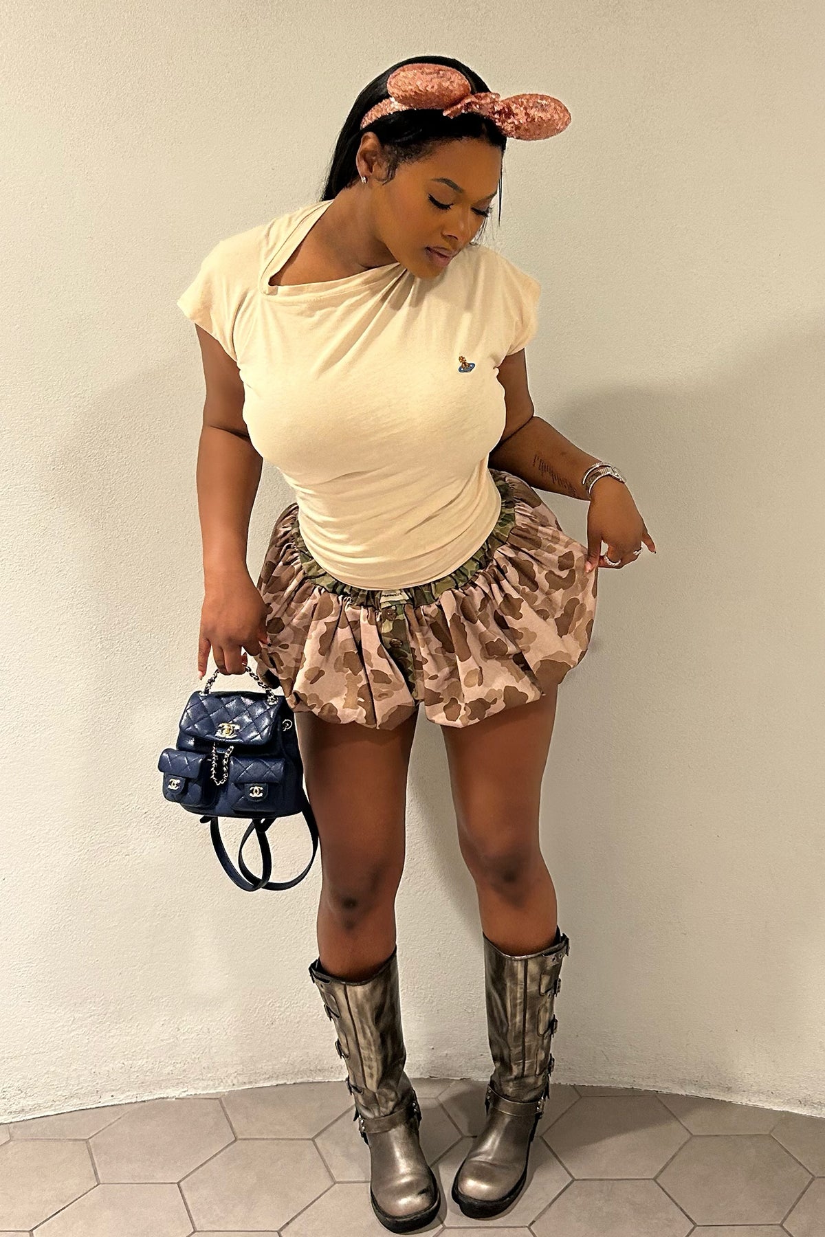 Camo Bloom Skirt