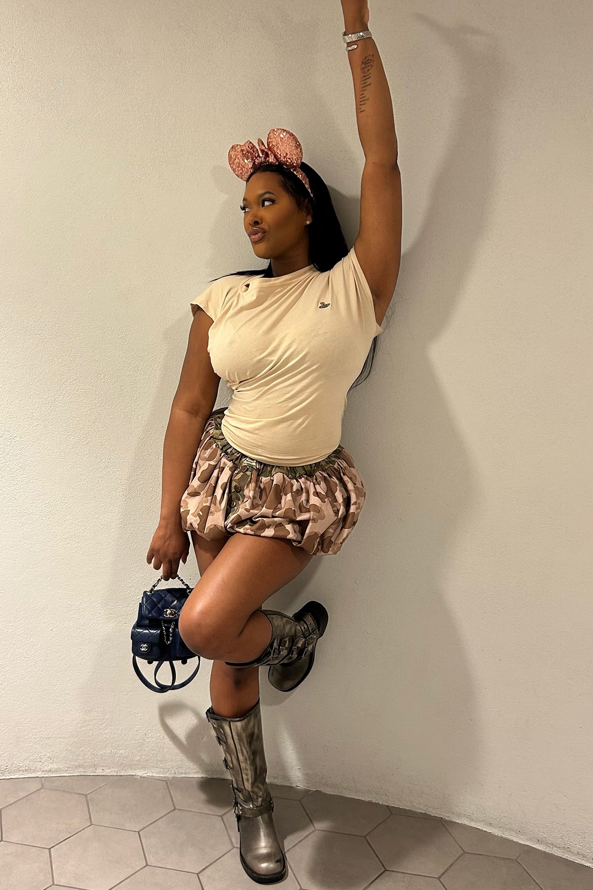 Camo Bloom Skirt