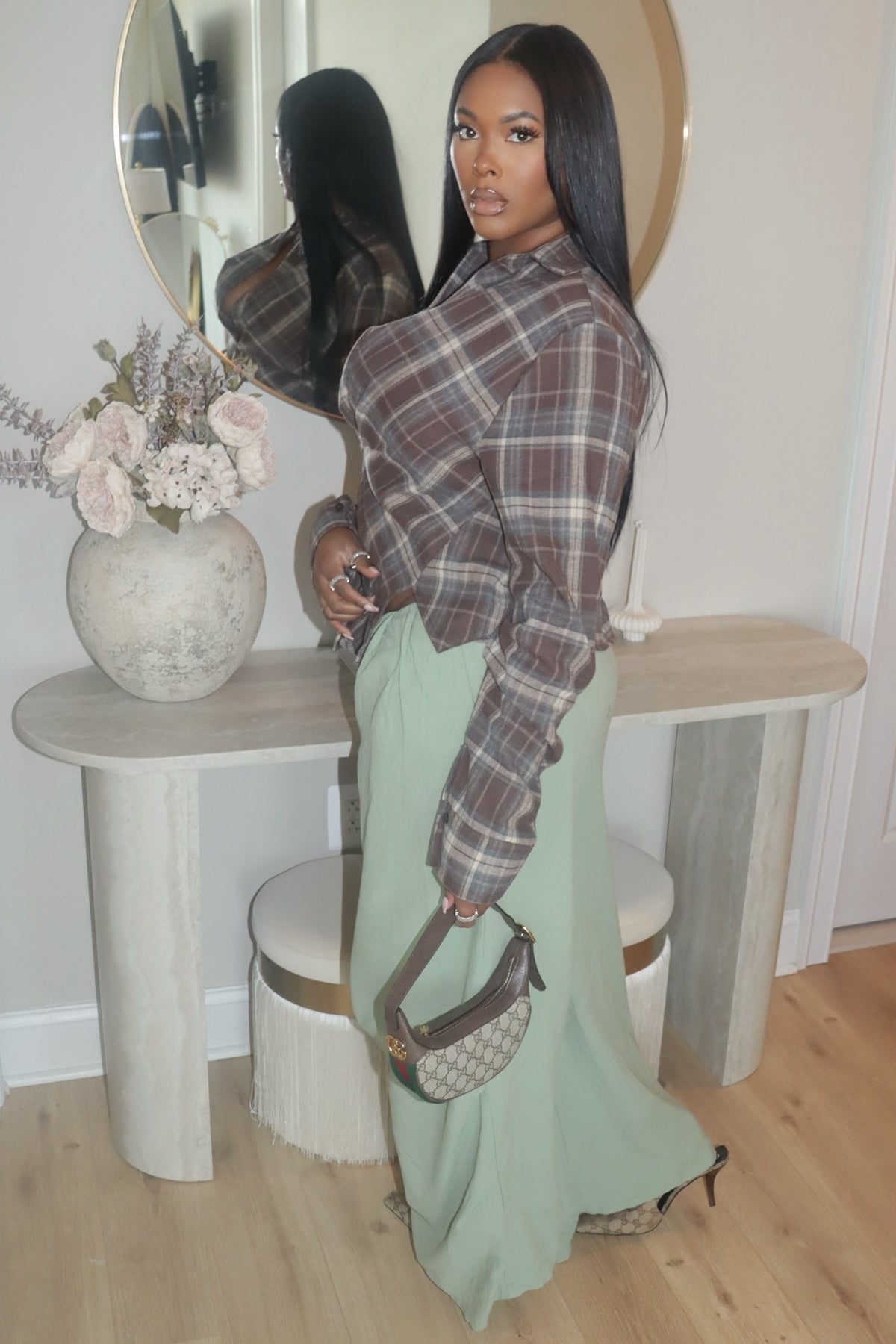 Plaid Intentions Top