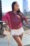 Retro Windbreaker  Lacy Shorts