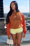 Retro Windbreaker  Lacy Shorts